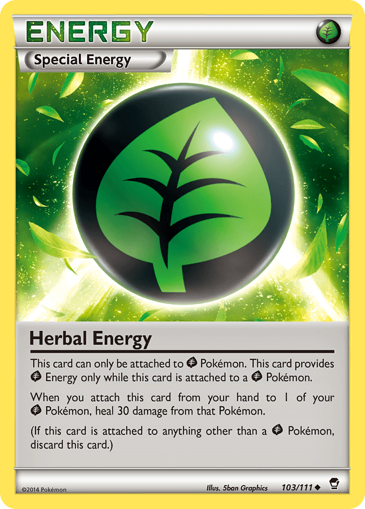 Herbal Energy — XY - Furious Fists Pokémon TCG card by 5ban Graphics