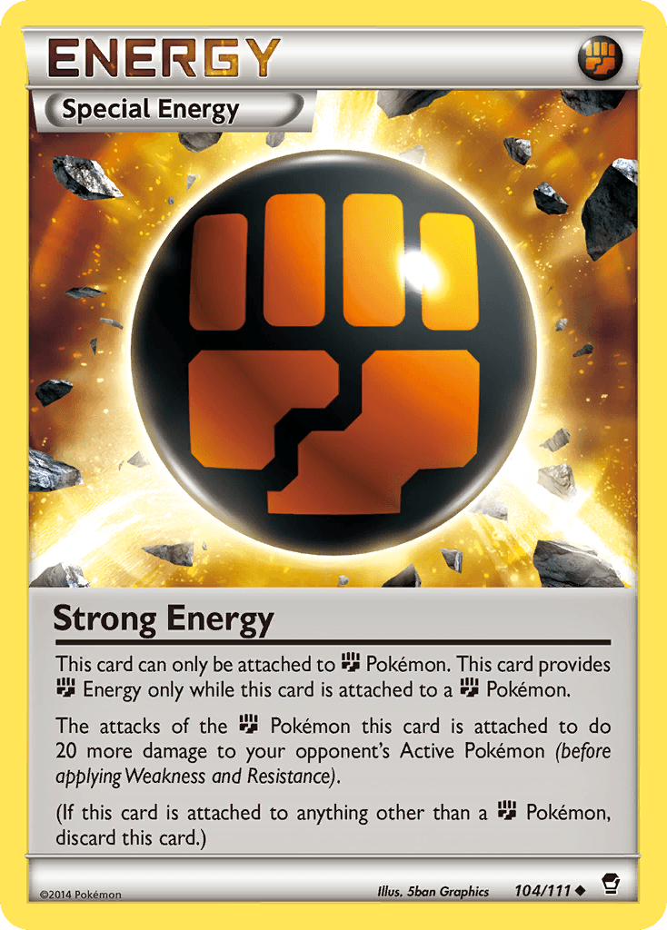 Strong Energy — XY - Furious Fists Pokémon TCG card by 5ban Graphics