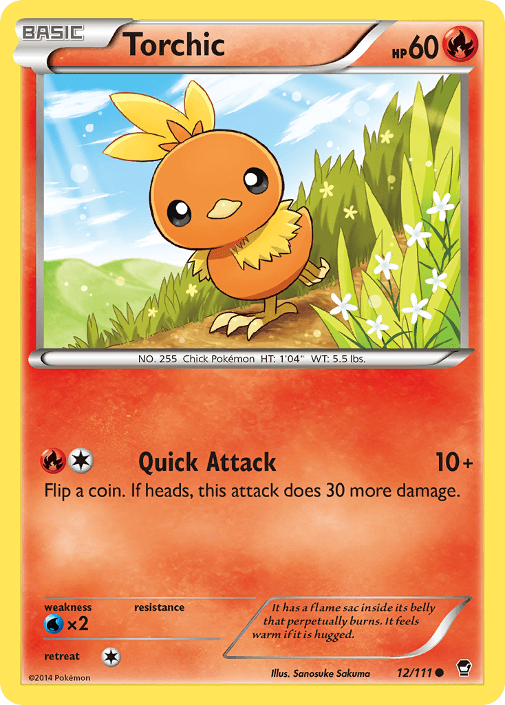 Torchic — XY - Furious Fists Pokémon TCG card by Sanosuke Sakuma