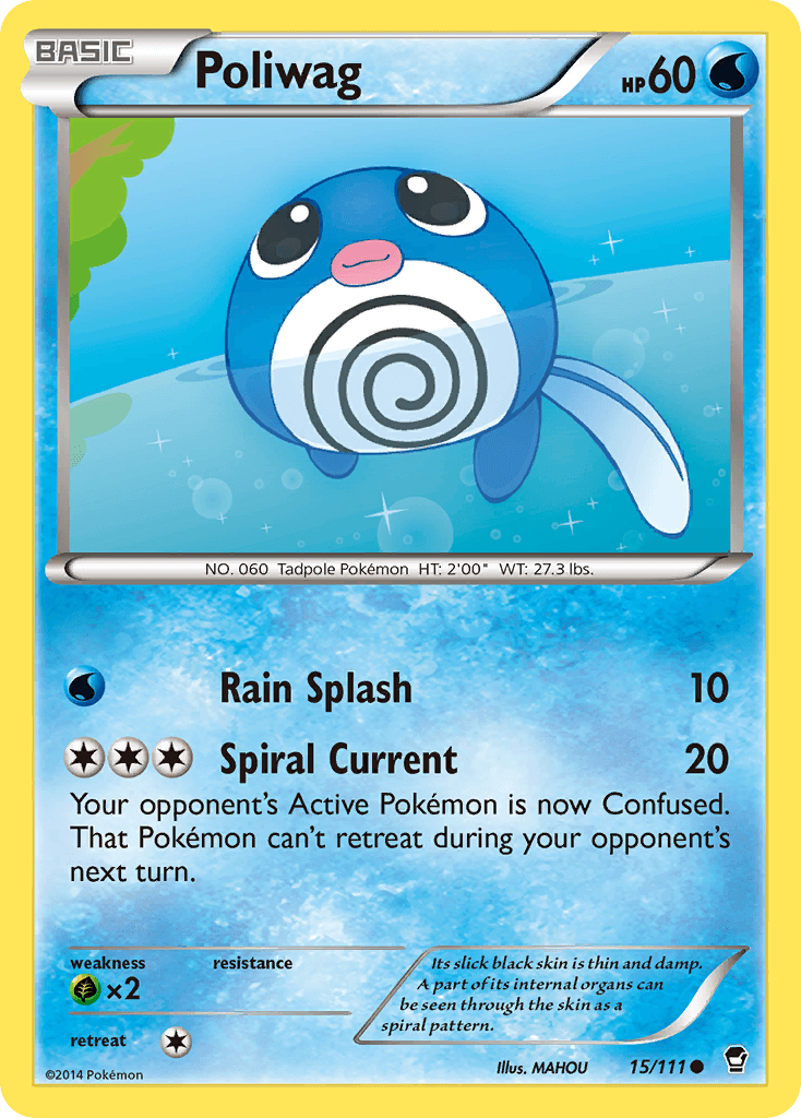 Poliwag — XY - Furious Fists Pokémon TCG card by MAHOU