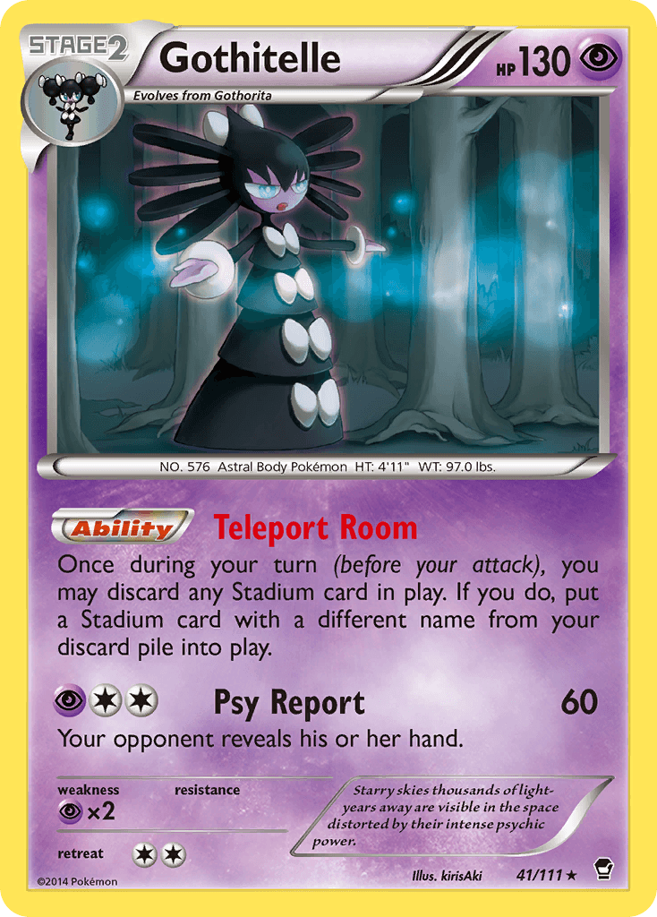 Gothitelle — XY - Furious Fists Pokémon TCG card by kirisAki
