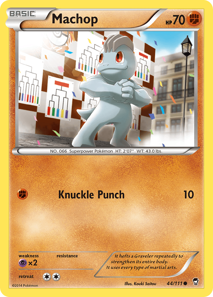 Machop — XY - Furious Fists Pokémon TCG card by Kouki Saitou