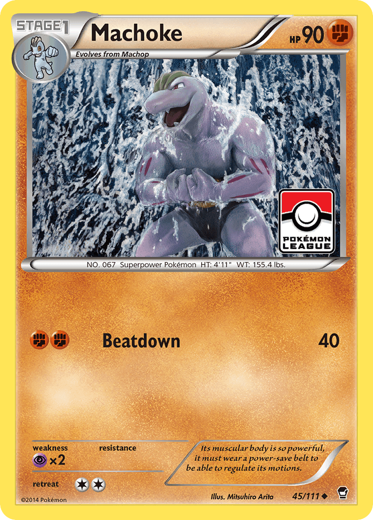 Machoke — XY - Furious Fists Pokémon TCG card by Mitsuhiro Arita