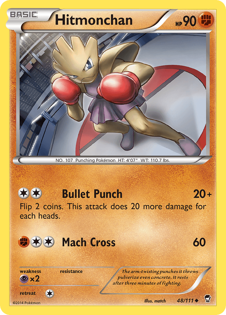 Hitmonchan — XY - Furious Fists Pokémon TCG card by match