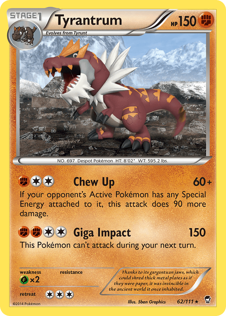 Tyrantrum — XY - Furious Fists Pokémon TCG card by 5ban Graphics
