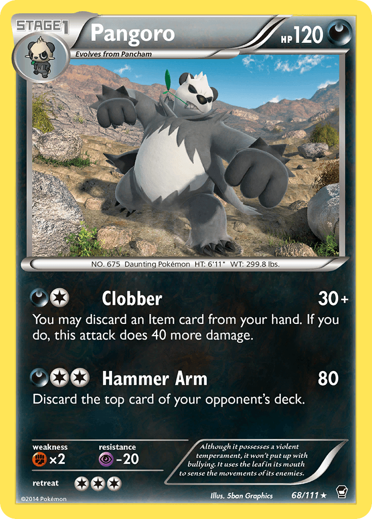 Pangoro — XY - Furious Fists Pokémon TCG card by 5ban Graphics