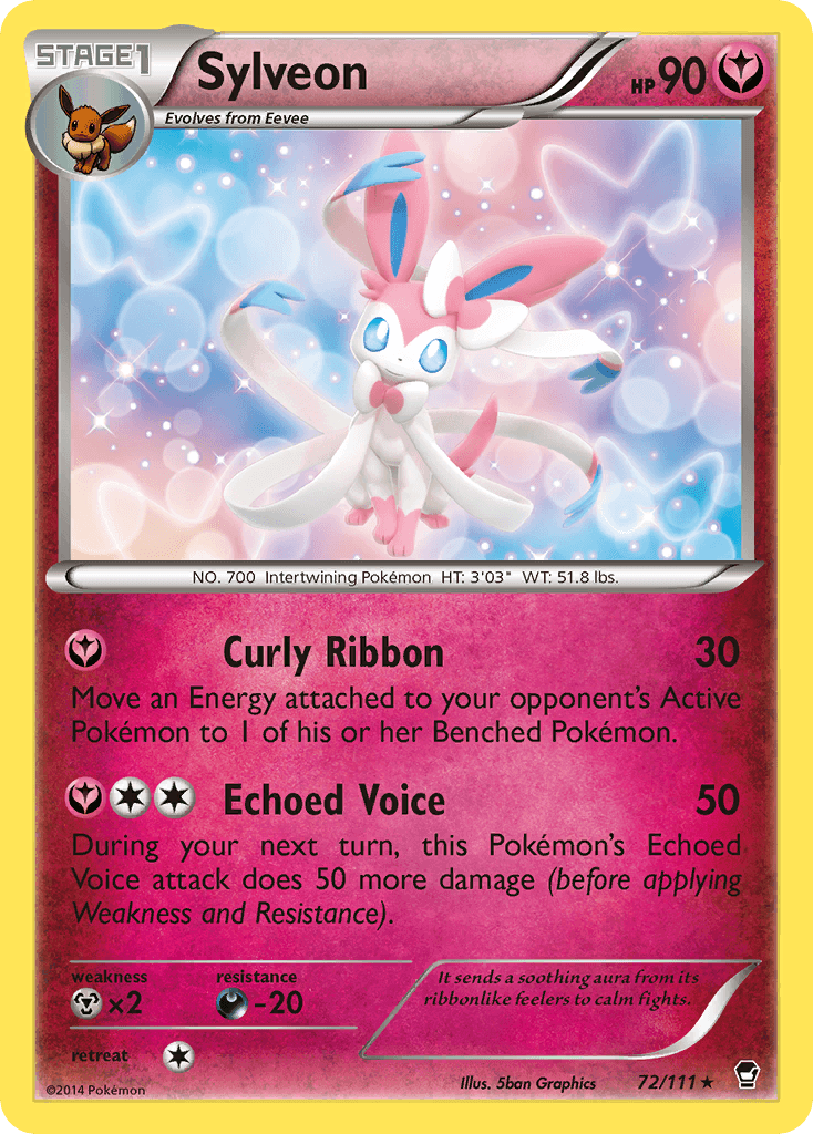 Sylveon — XY - Furious Fists Pokémon TCG card by 5ban Graphics