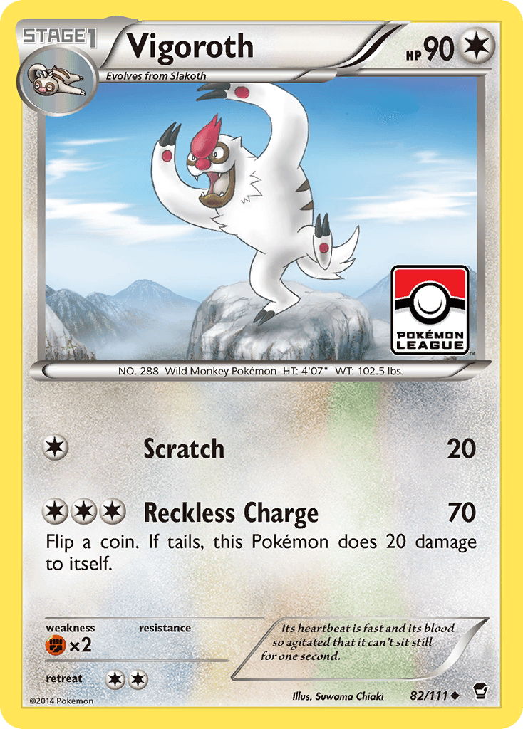 Vigoroth — XY - Furious Fists Pokémon TCG card by Suwama Chiaki
