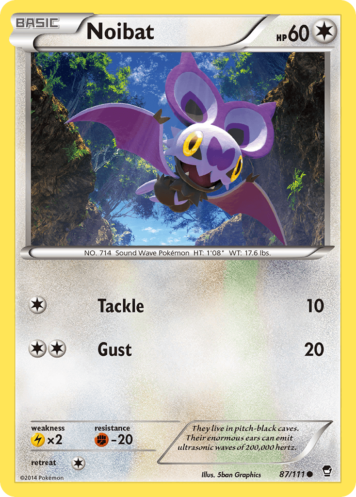 Noibat — XY - Furious Fists Pokémon TCG card by 5ban Graphics