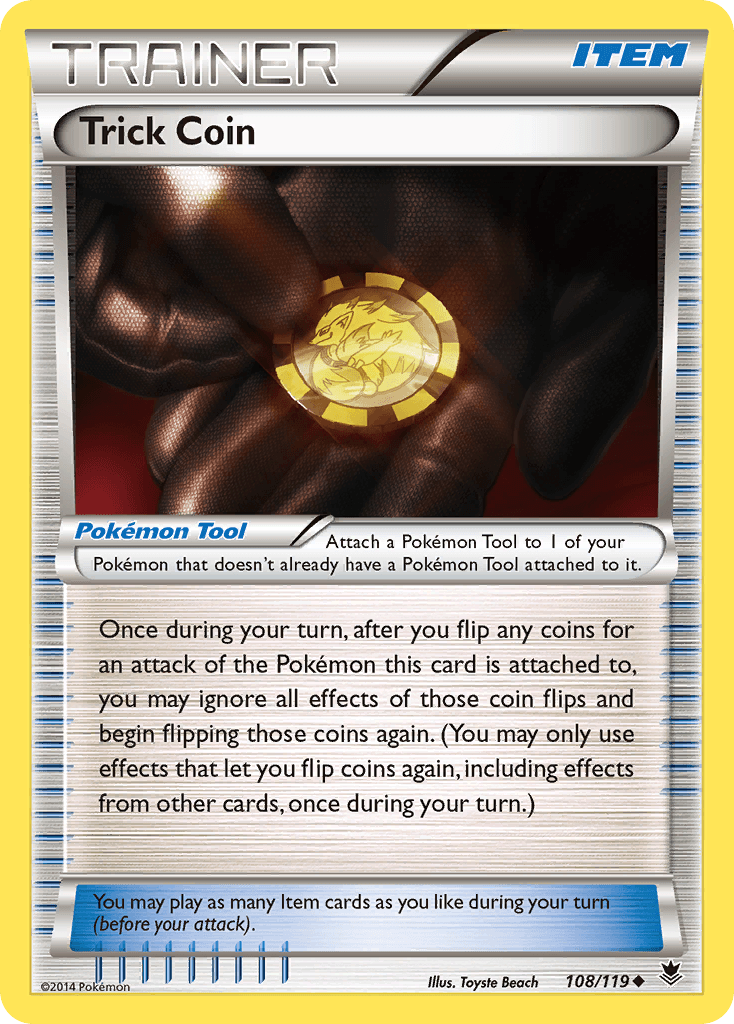 Trick Coin — XY - Phantom Forces Pokémon TCG card by Toyste Beach