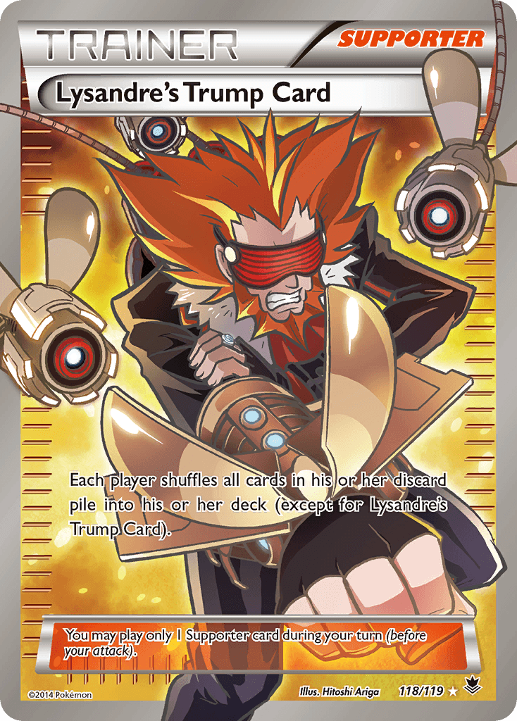 Lysandre's Trump Card (118 Full Art) — XY - Phantom Forces Pokémon TCG card by Hitoshi Ariga