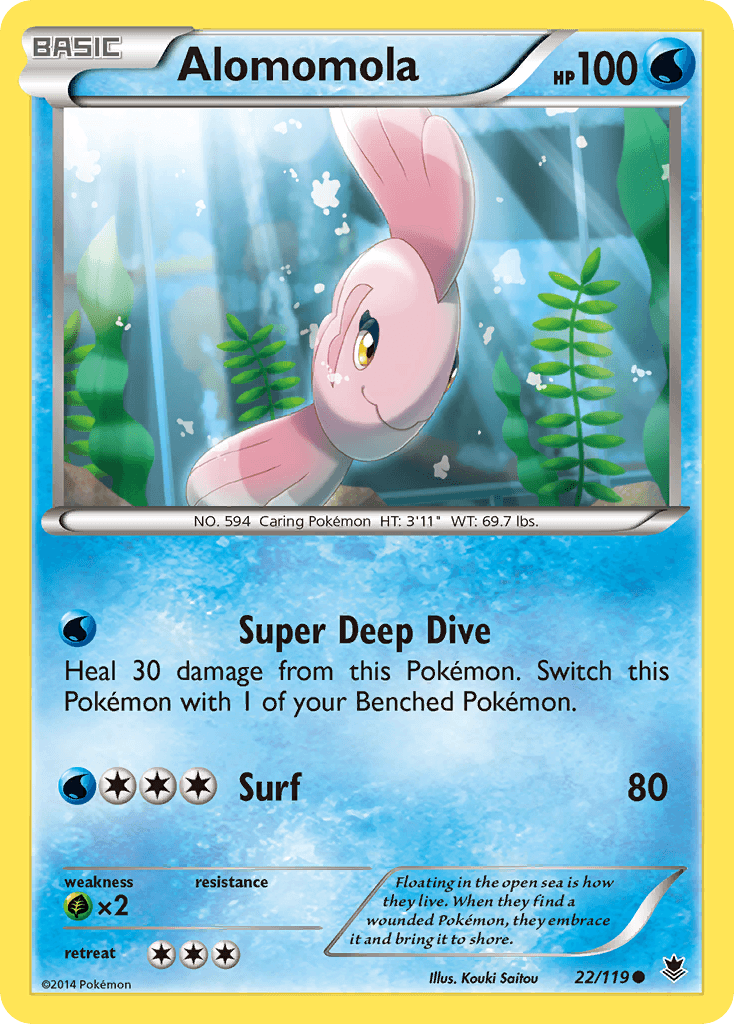 Alomomola — XY - Phantom Forces Pokémon TCG card by Kouki Saitou