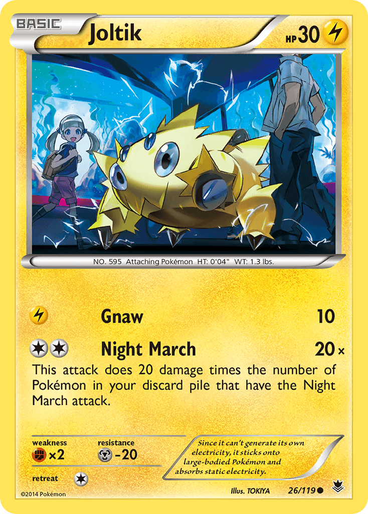 Joltik — XY - Phantom Forces Pokémon TCG card by TOKIYA