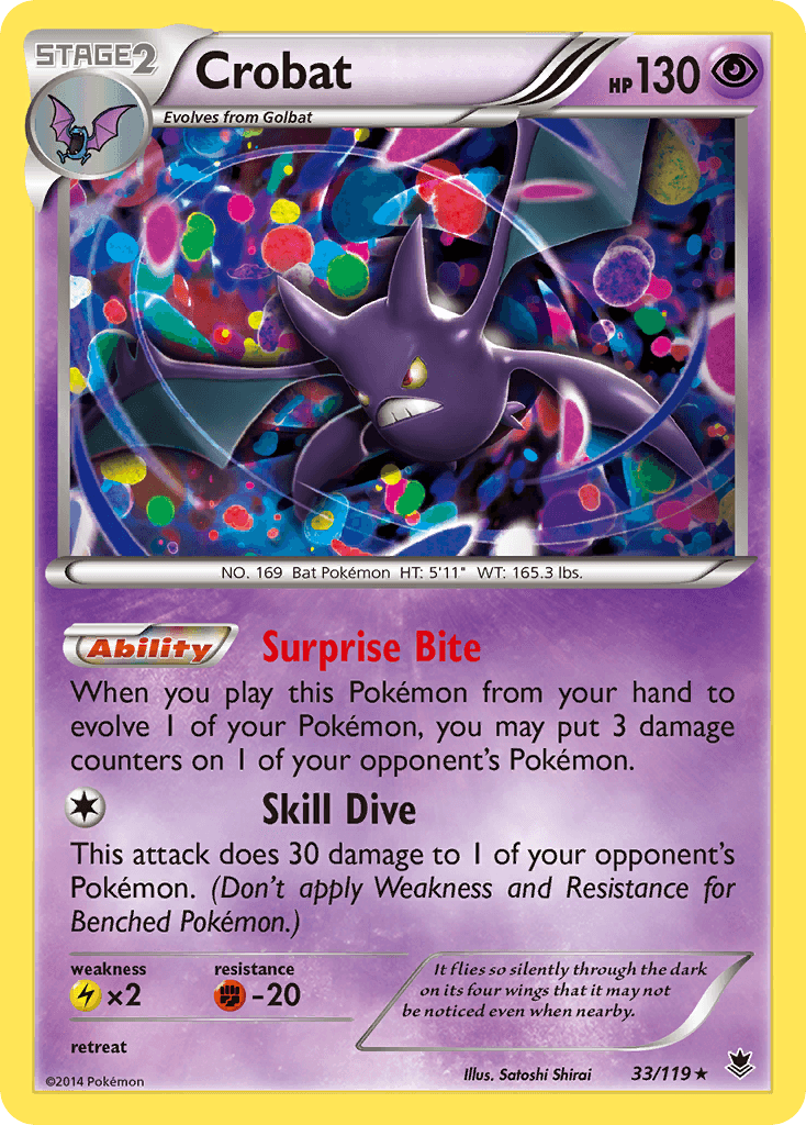 Crobat — XY - Phantom Forces Pokémon TCG card by Satoshi Shirai