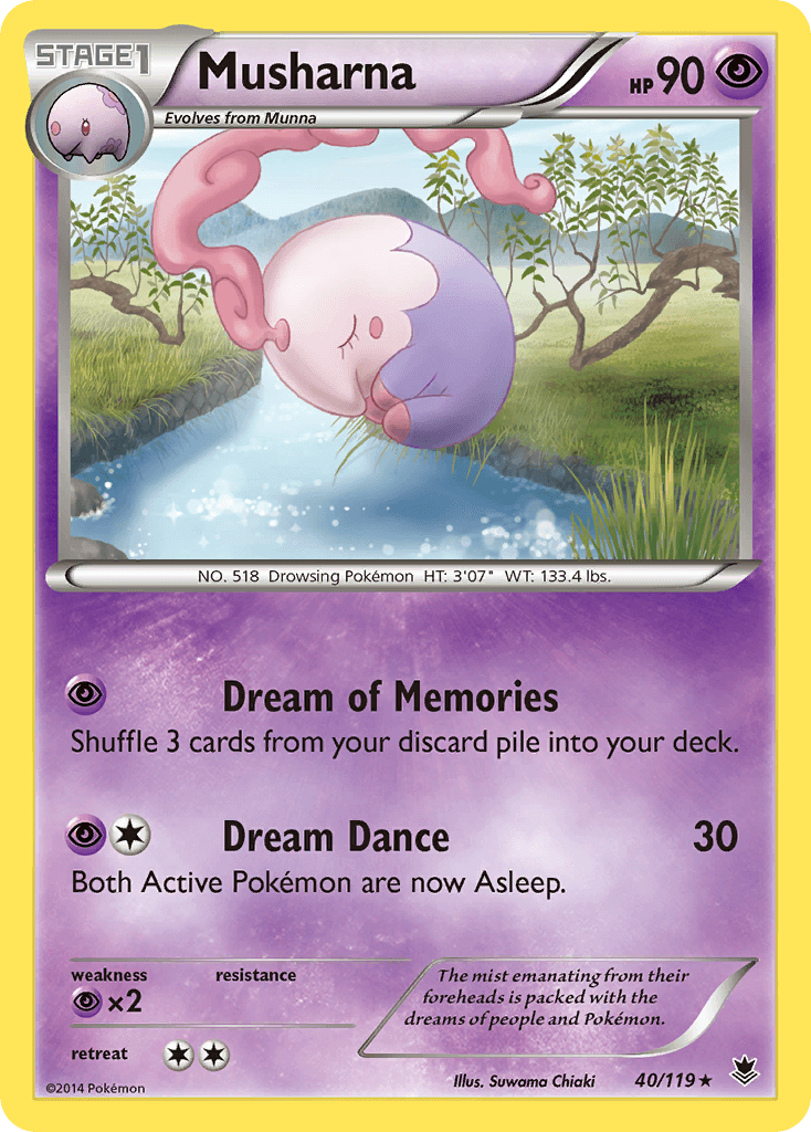 Musharna — XY - Phantom Forces Pokémon TCG card by Suwama Chiaki