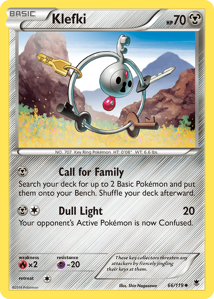 Klefki — XY - Phantom Forces Pokémon TCG card by Shin Nagasawa