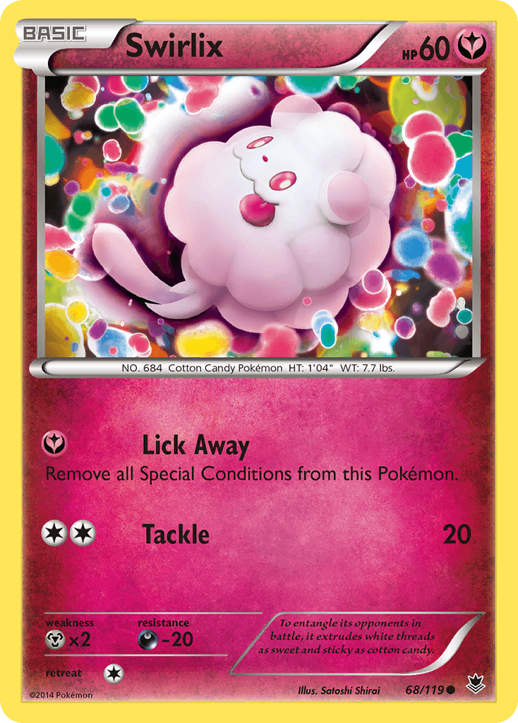 Swirlix — XY - Phantom Forces Pokémon TCG card by Satoshi Shirai