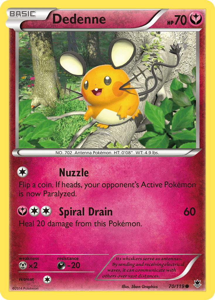 Dedenne — XY - Phantom Forces Pokémon TCG card by 5ban Graphics