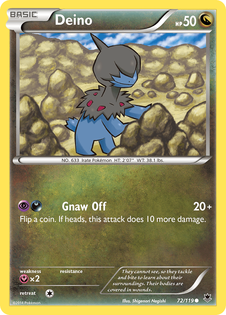 Deino — XY - Phantom Forces Pokémon TCG card by Shigenori Negishi