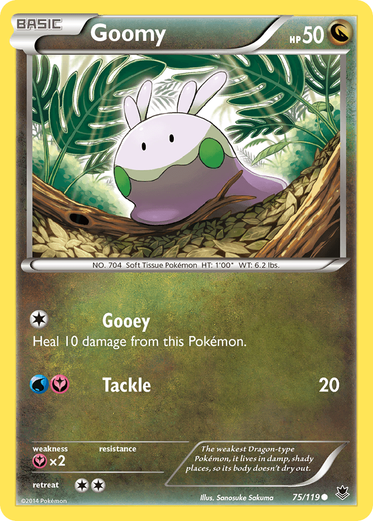 Goomy — XY - Phantom Forces Pokémon TCG card by Sanosuke Sakuma