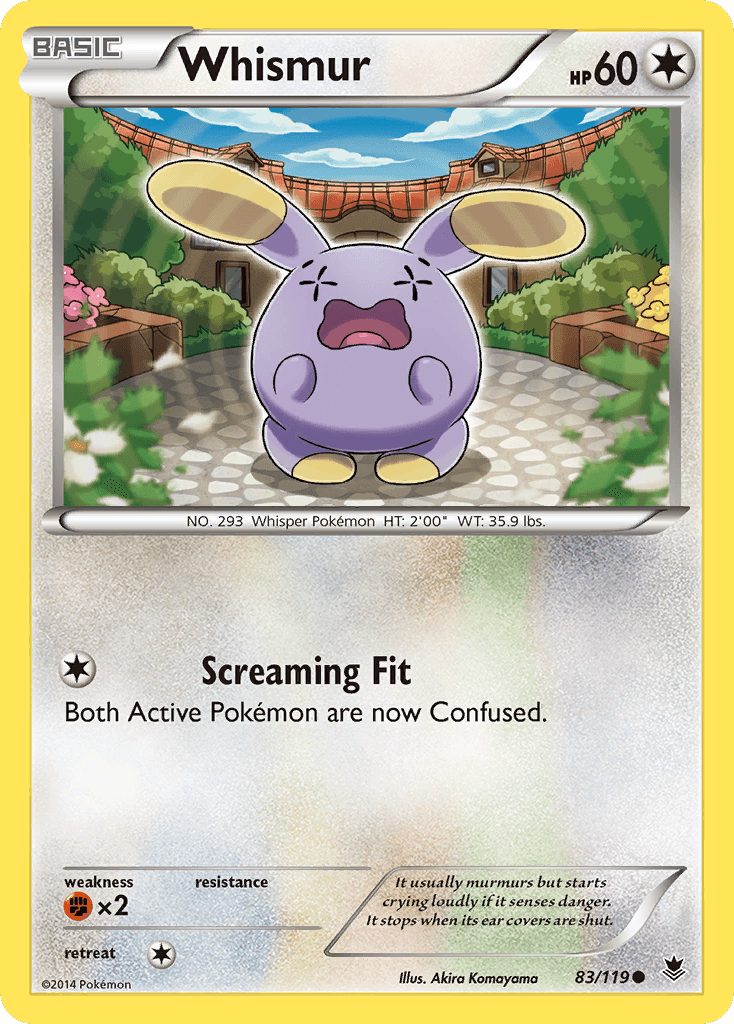 Whismur — XY - Phantom Forces Pokémon TCG card by Akira Komayama