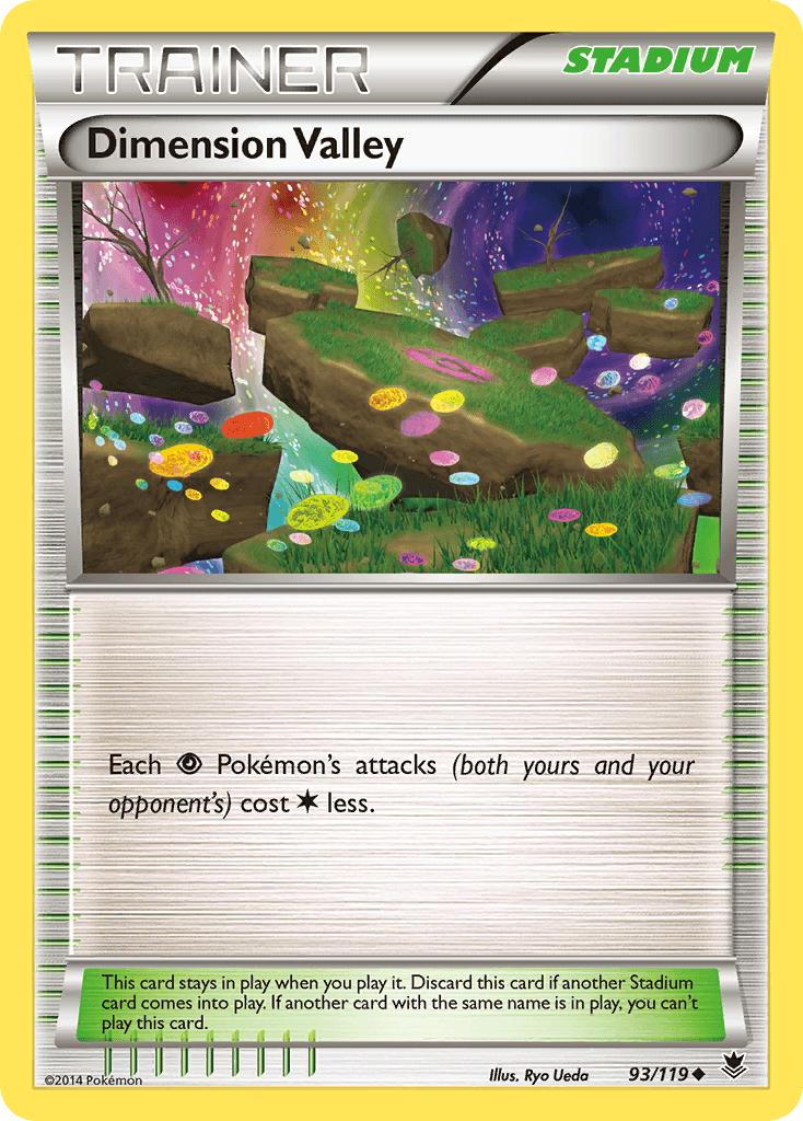 Dimension Valley — XY - Phantom Forces Pokémon TCG card by Ryo Ueda