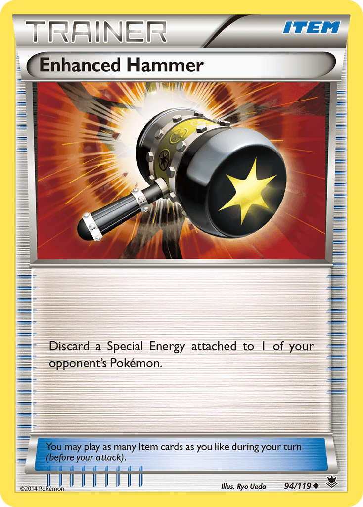 Enhanced Hammer — XY - Phantom Forces Pokémon TCG card by Ryo Ueda
