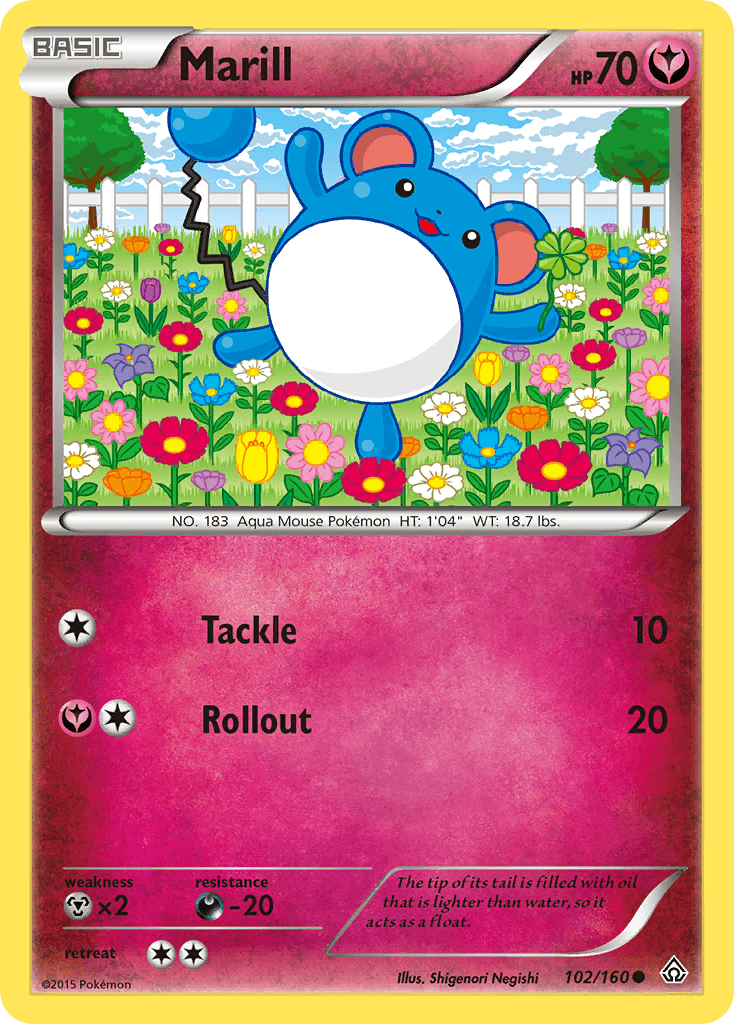 Marill — XY - Primal Clash Pokémon TCG card by Shigenori Negishi