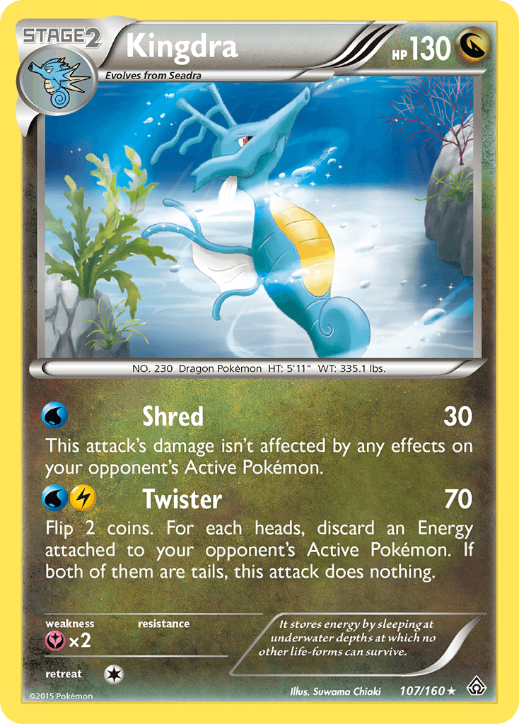 Kingdra — XY - Primal Clash Pokémon TCG card by Suwama Chiaki
