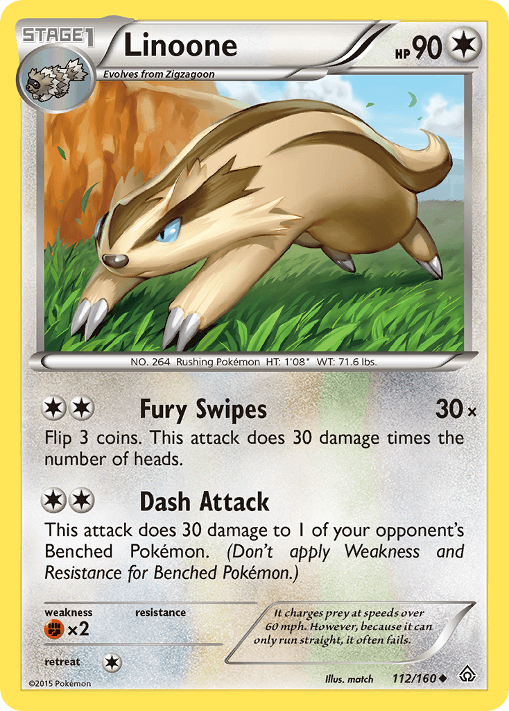 Linoone — XY - Primal Clash Pokémon TCG card by match