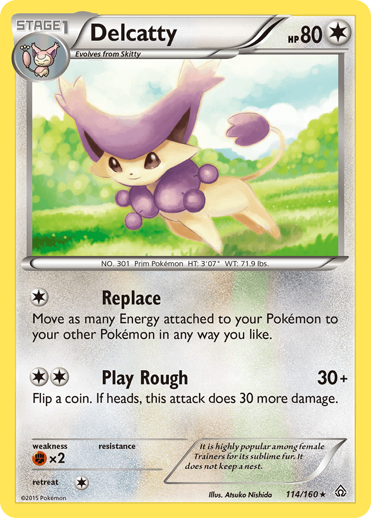 Delcatty — XY - Primal Clash Pokémon TCG card by Atsuko Nishida
