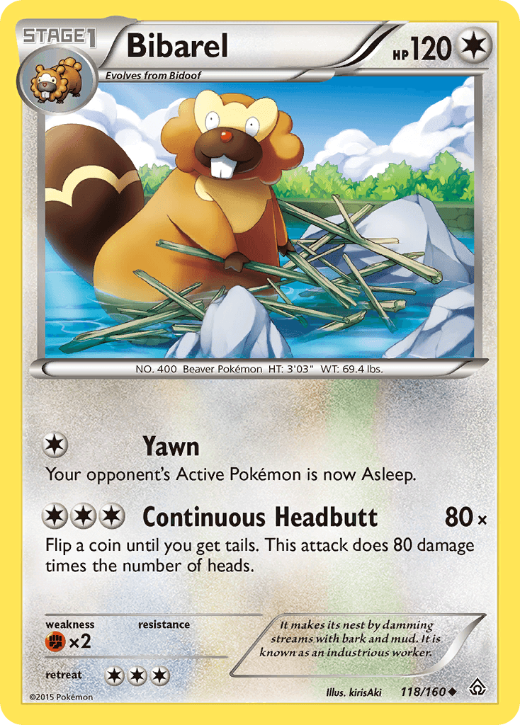 Bibarel — XY - Primal Clash Pokémon TCG card by kirisAki