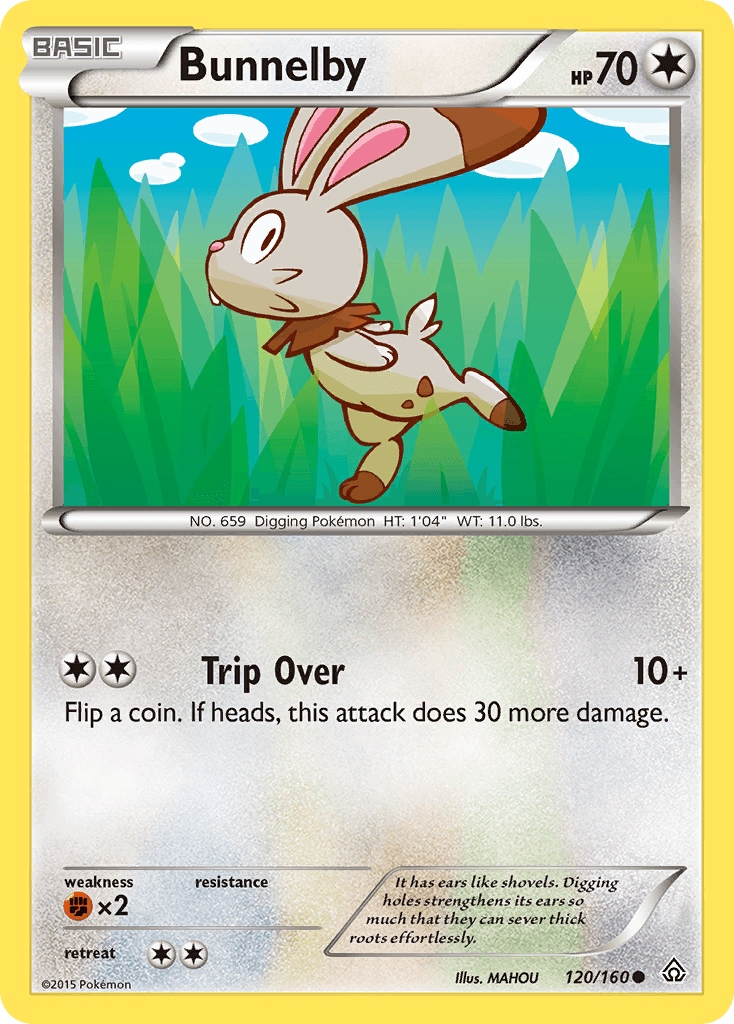 Bunnelby — XY - Primal Clash Pokémon TCG card by MAHOU