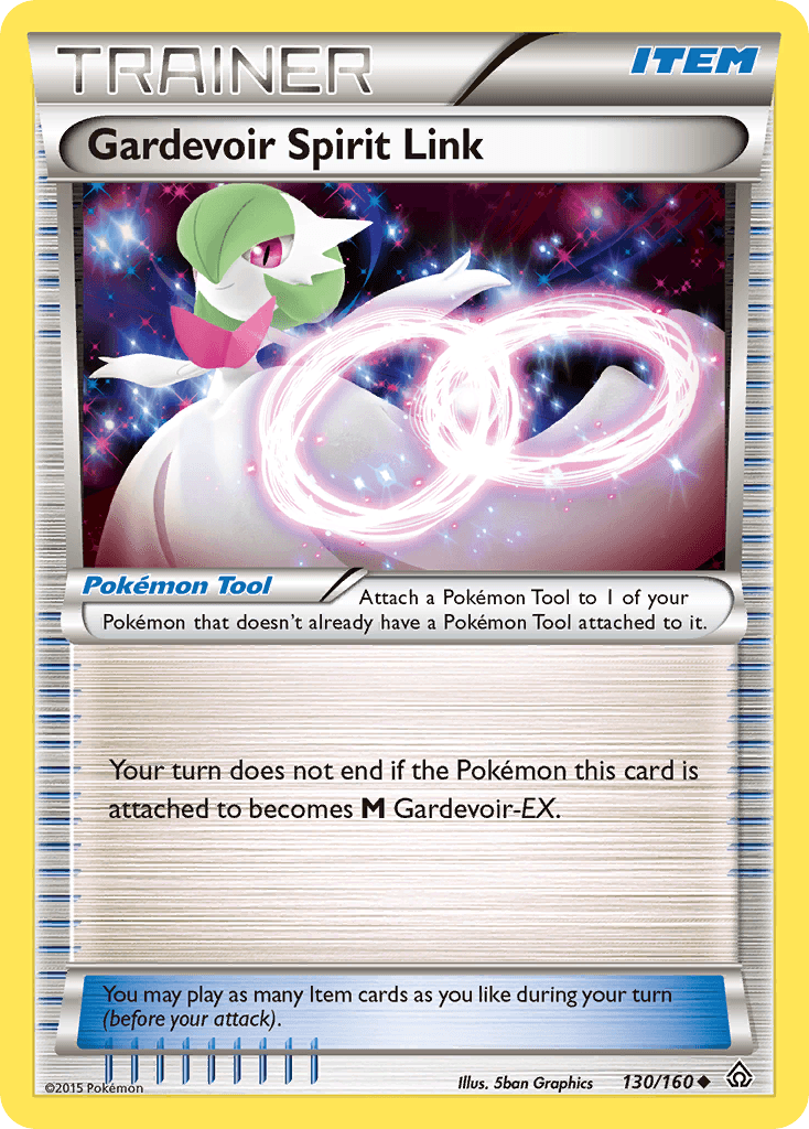 Gardevoir Spirit Link — XY - Primal Clash Pokémon TCG card by 5ban Graphics