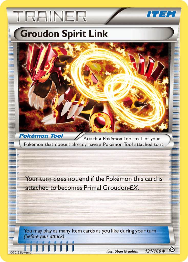 Groudon Spirit Link — XY - Primal Clash Pokémon TCG card by 5ban Graphics