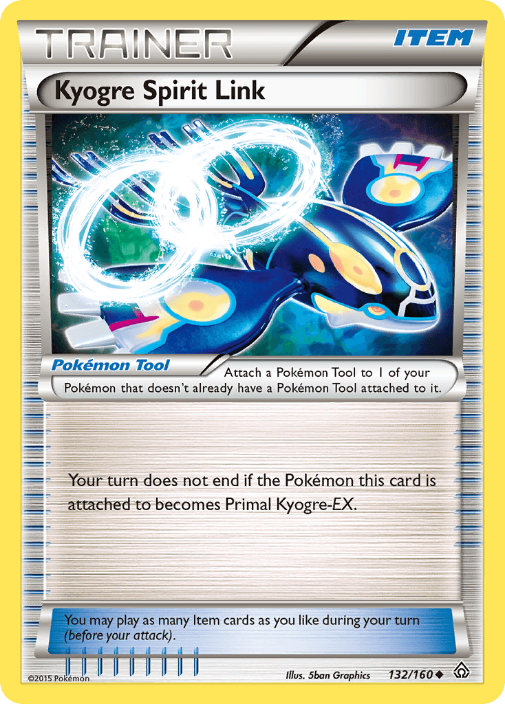 Kyogre Spirit Link — XY - Primal Clash Pokémon TCG card by 5ban Graphics