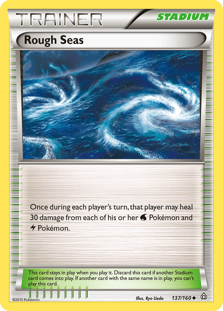 Rough Seas — XY - Primal Clash Pokémon TCG card by Ryo Ueda