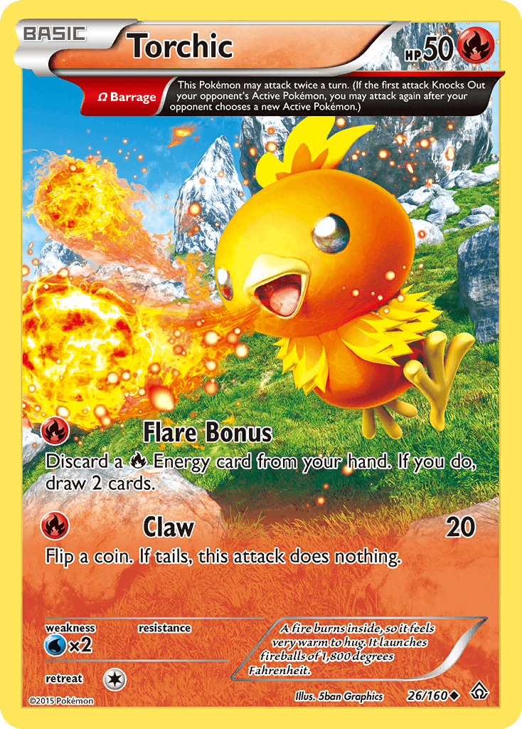 Torchic — XY - Primal Clash Pokémon TCG card by 5ban Graphics