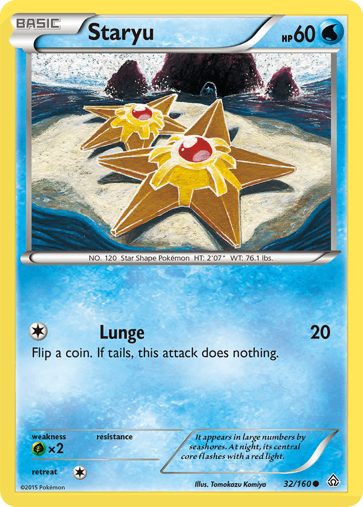 Staryu — XY - Primal Clash Pokémon TCG card by Tomokazu Komiya
