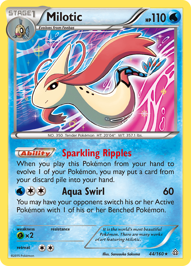 Milotic — XY - Primal Clash Pokémon TCG card by Sanosuke Sakuma