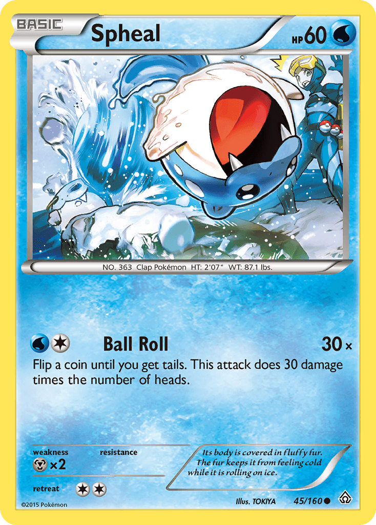 Spheal (45) — XY - Primal Clash Pokémon TCG card by TOKIYA