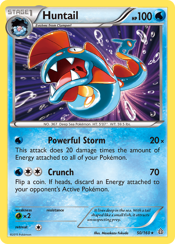 Huntail — XY - Primal Clash Pokémon TCG card by Masakazu Fukuda