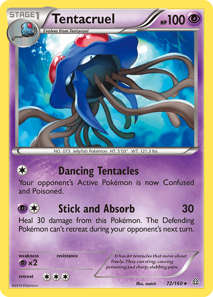 Tentacruel — XY - Primal Clash Pokémon TCG card by match