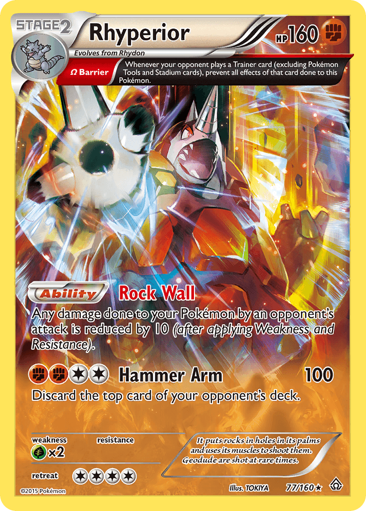 Rhyperior — XY - Primal Clash Pokémon TCG card by TOKIYA