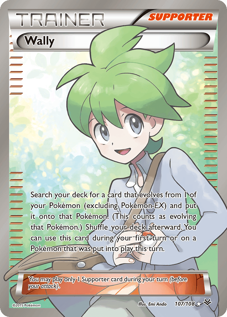 Wally (107 Full Art) — XY - Roaring Skies Pokémon TCG card by Emi Ando