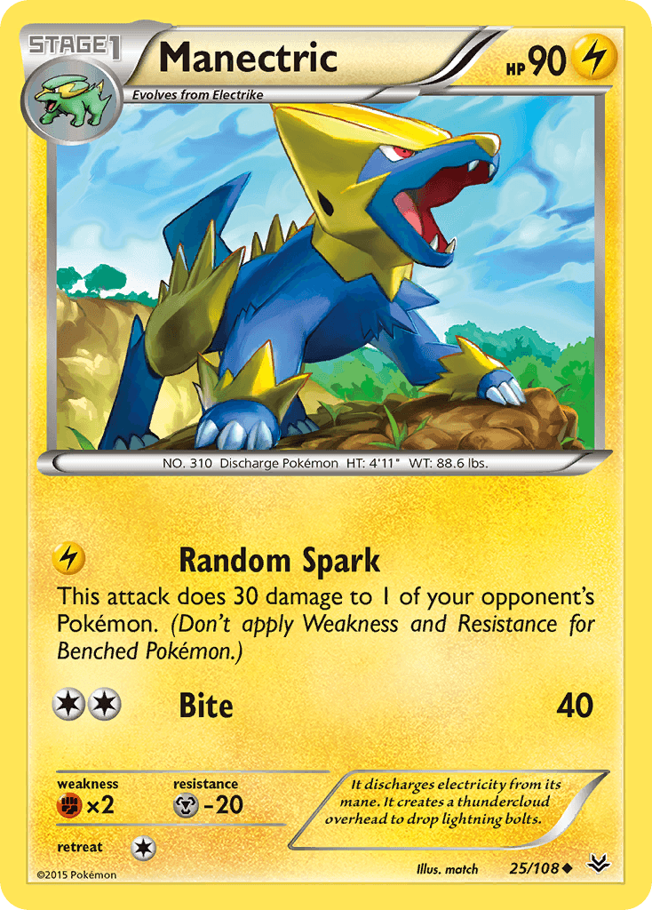 Manectric — XY - Roaring Skies Pokémon TCG card by match