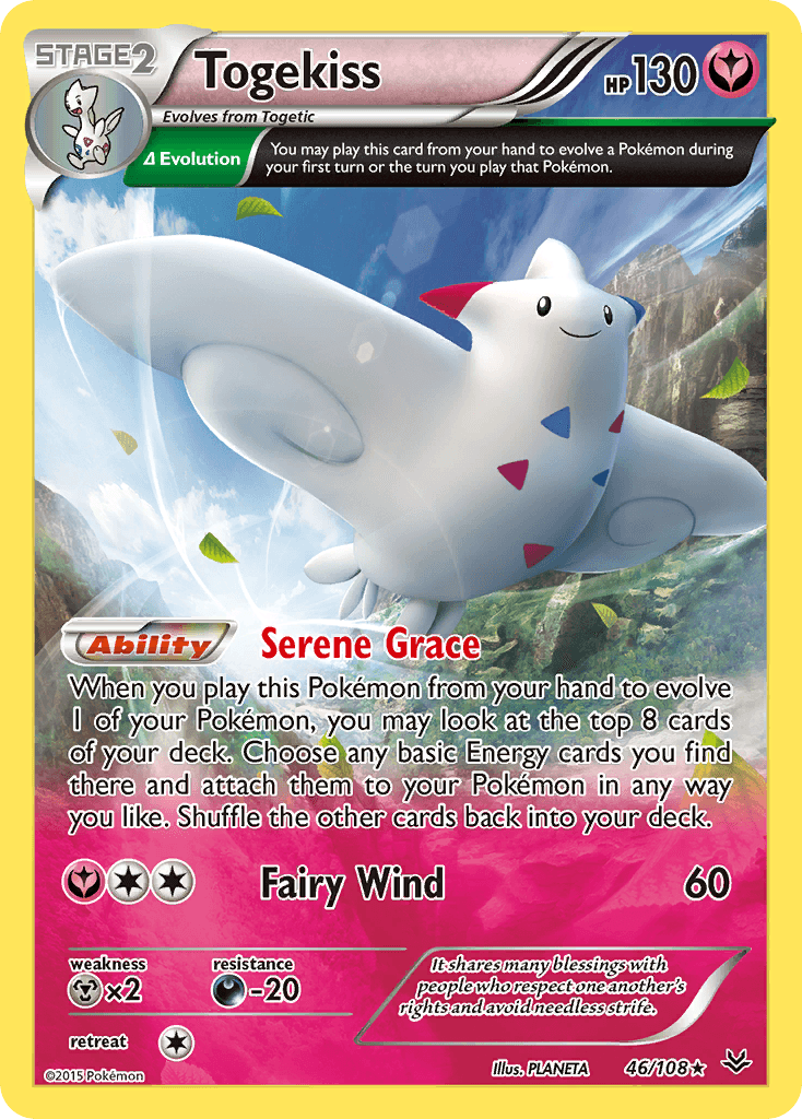 Togekiss (46 Delta) — XY - Roaring Skies Pokémon TCG card by PLANETA