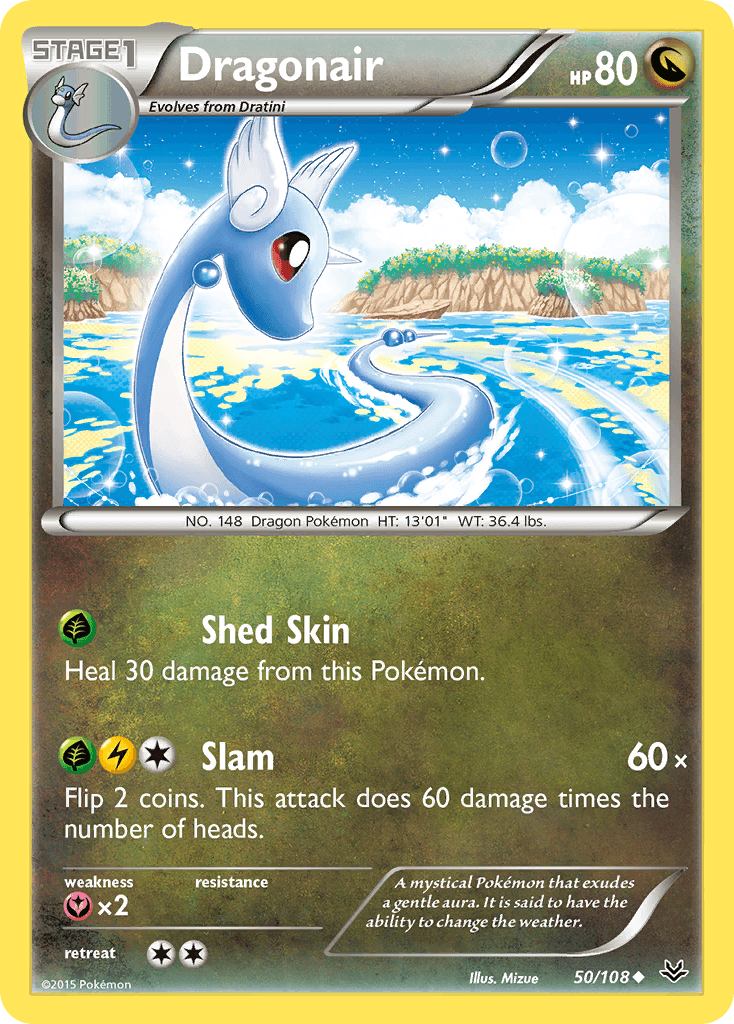 Dragonair — XY - Roaring Skies Pokémon TCG card by Mizue