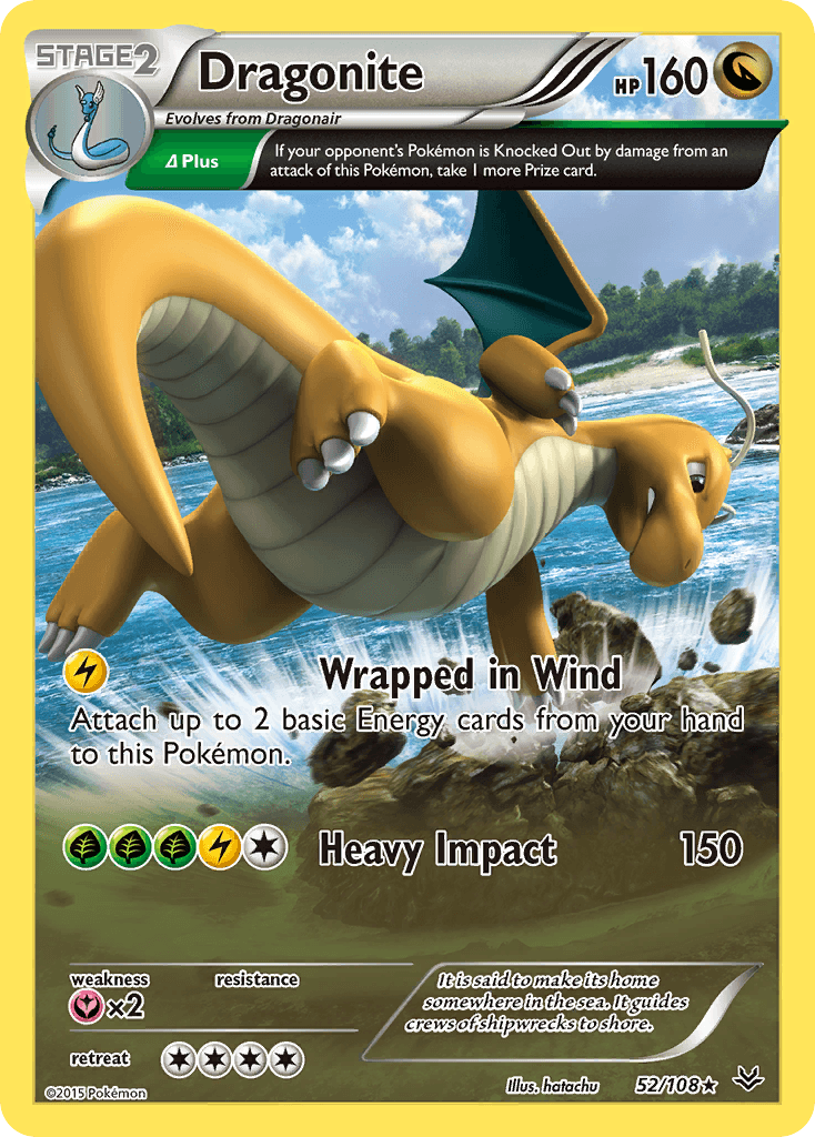 Dragonite (52 Delta) — XY - Roaring Skies Pokémon TCG card by hitoshi