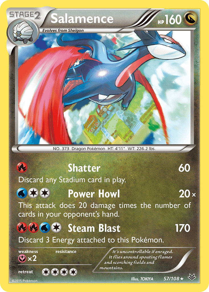 Salamence - 57/108 — Deck Exclusives Pokémon TCG card by TOKIYA